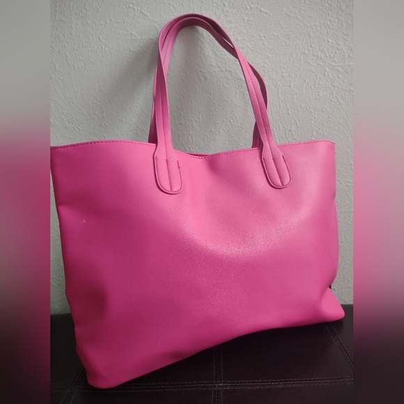 Juicy Couture Large Hot Pink & Black Sequins Shoulder Bag Tote - Picture 4 of 8